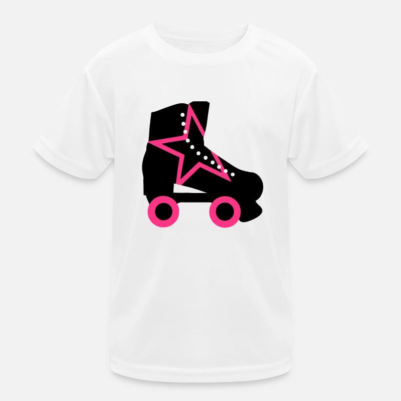 roller skate - Kids Functional T-Shirt - white