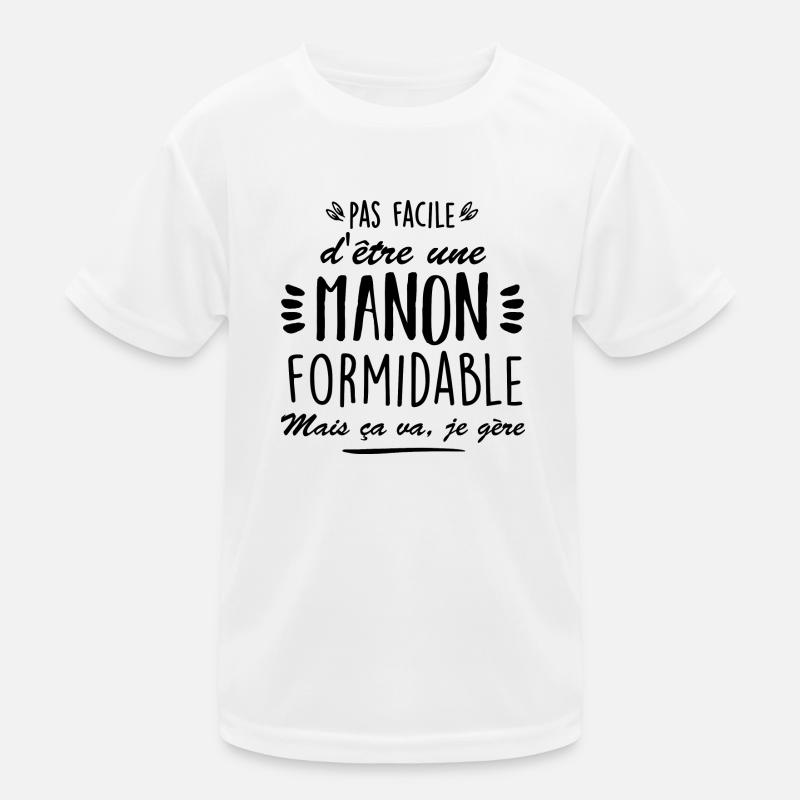 manon formidable T-shirt sport Enfant