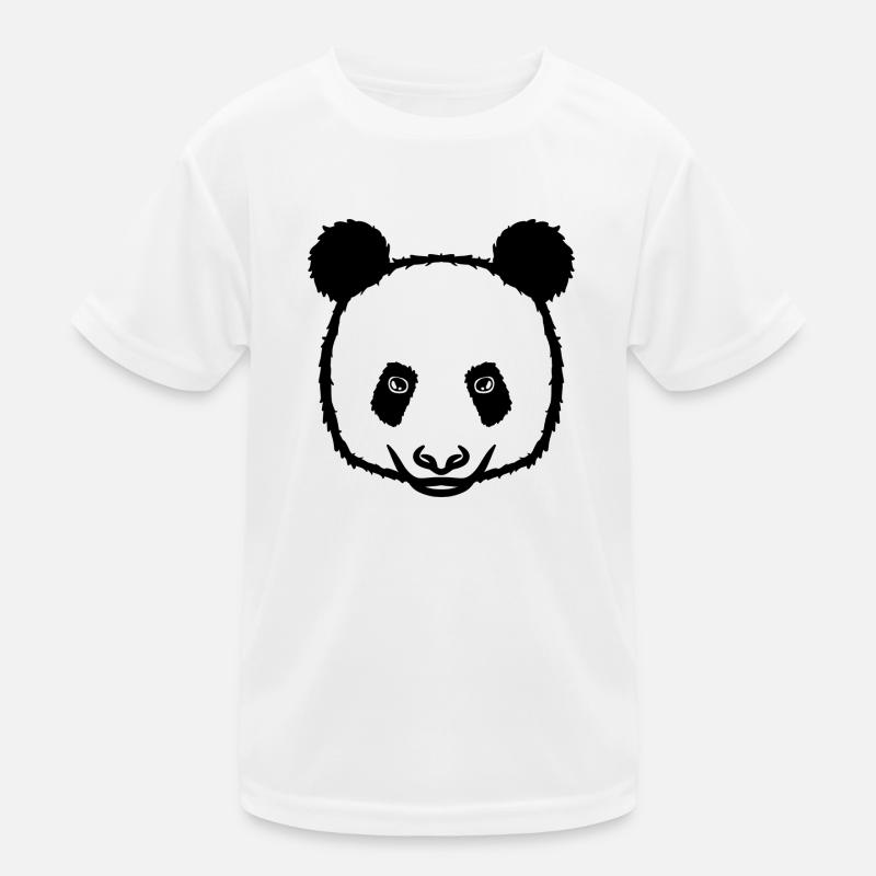 Panda black Kids Functional T-Shirt