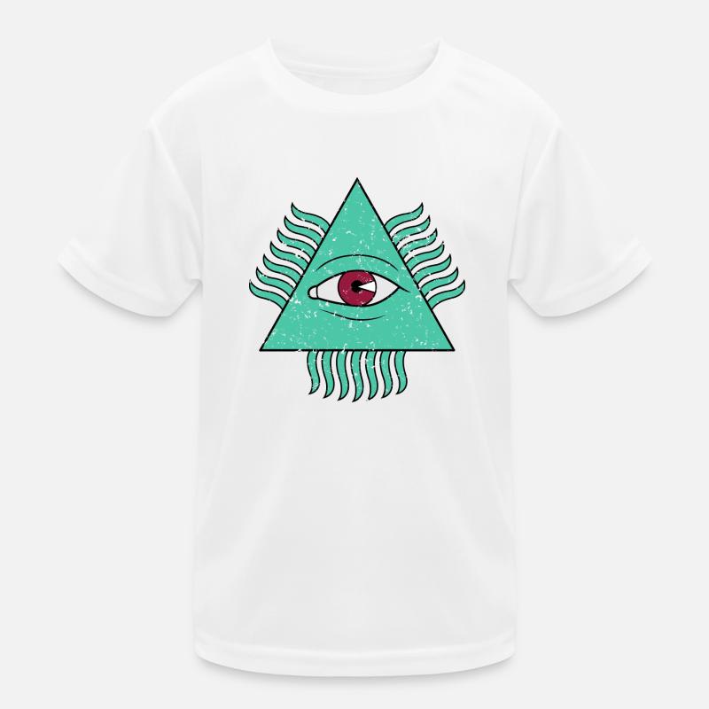 Illuminati de l’œil de la pyramide T-shirt sport Enfant