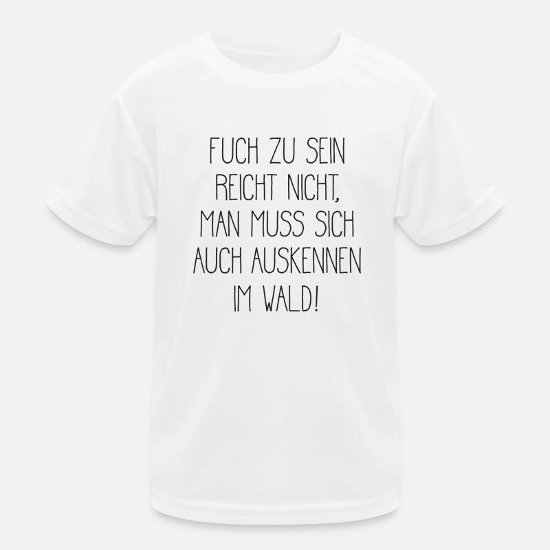 Clever Cool Fox Foxes Saying Kids Functional T-Shirt