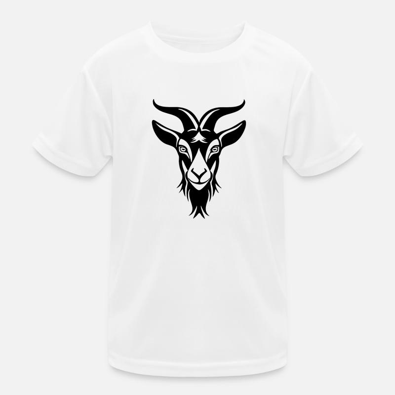 Ziege Steinbock Ziegenbock Kinder Funktions-T-Shirt