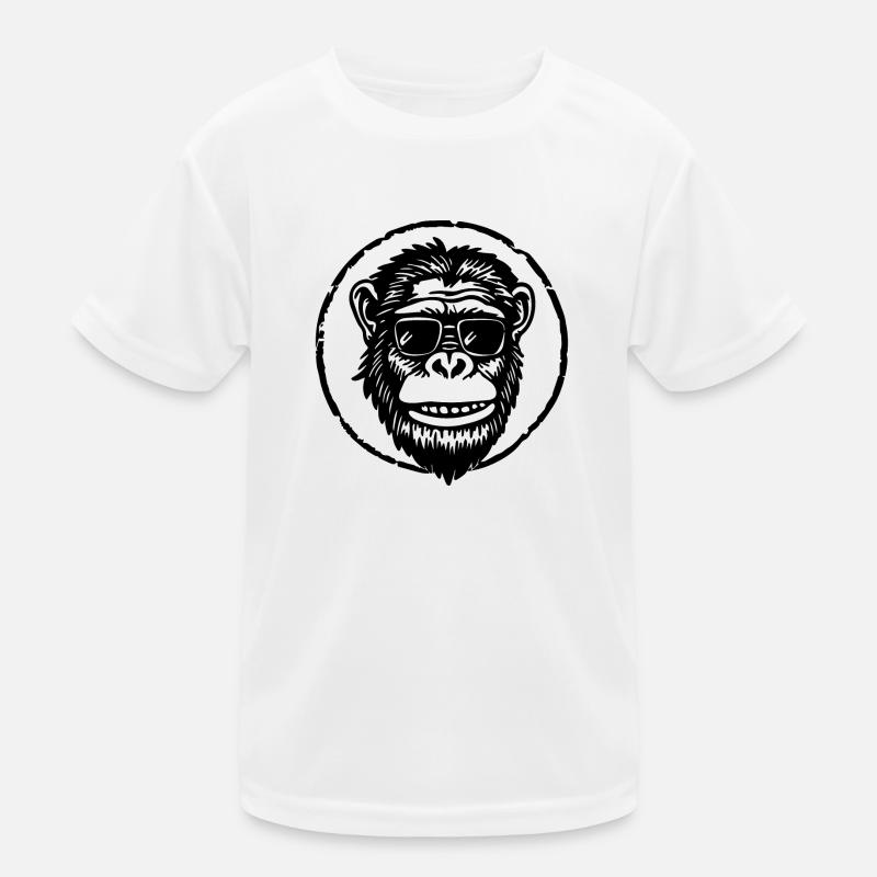 Affe Affengesicht Kinder Funktions-T-Shirt