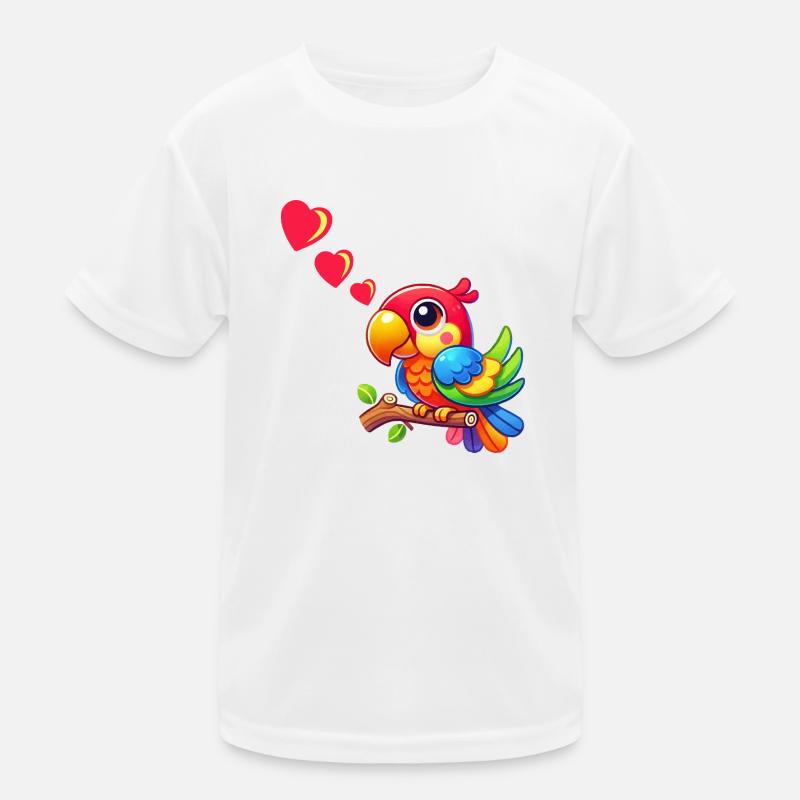 L’amour des perroquets T-shirt sport Enfant