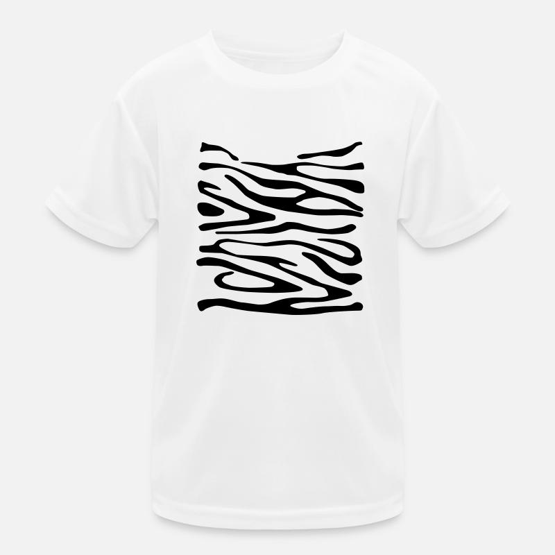 Zebra-Druck 2 Kinder Funktions-T-Shirt