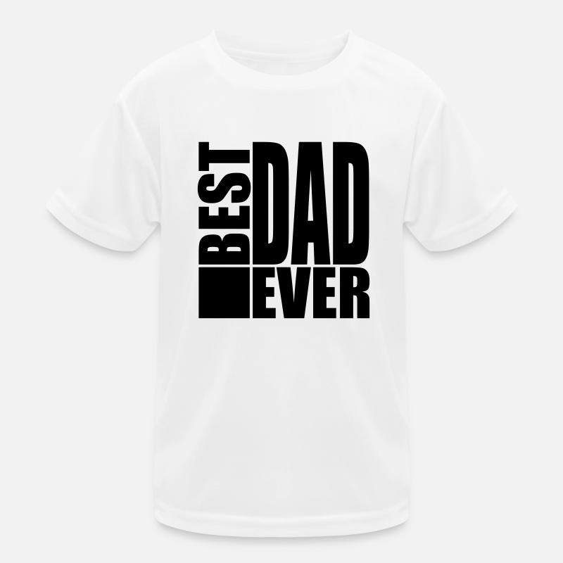 Best Dad Ever Logo Design Kids Functional T-Shirt