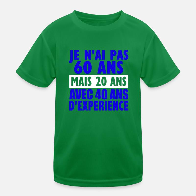 60 ans Kinder Funktions-T-Shirt
