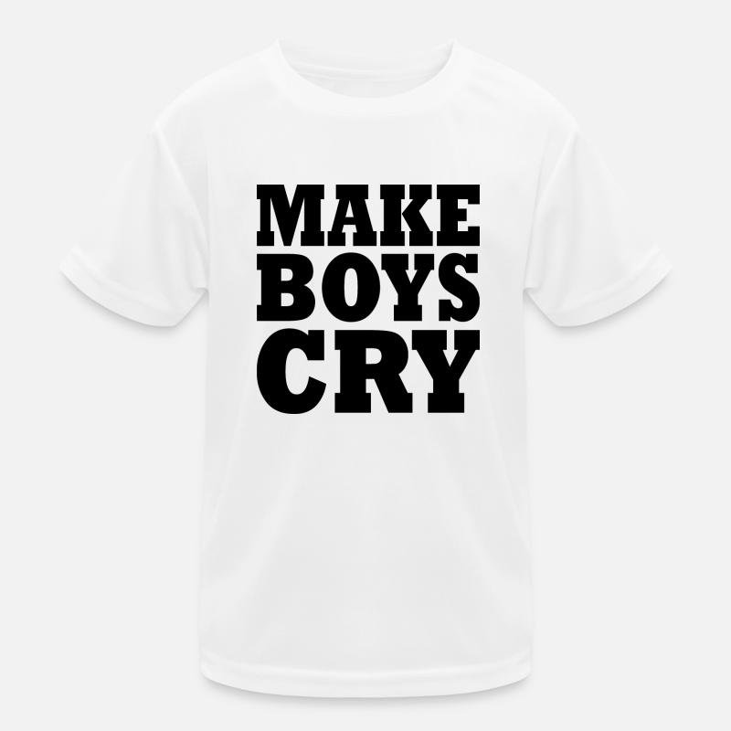 Make boys cry T-shirt sport Enfant