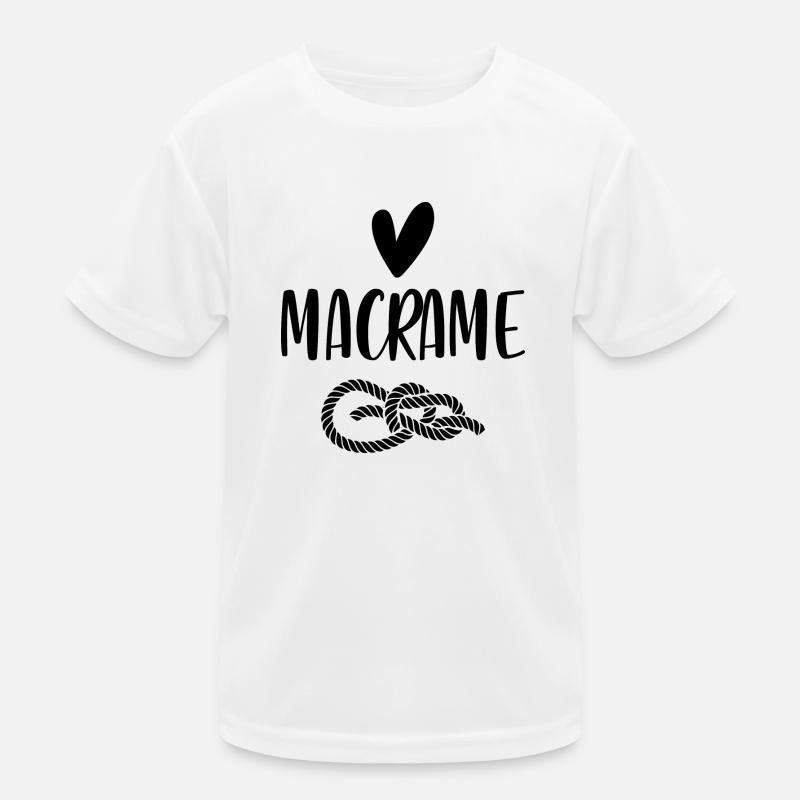 Macrame Art Boho Look Gift macrame Creative Kids Functional T-Shirt