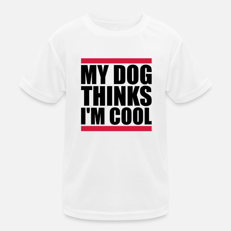 Dog thinks im cool Kinder Funktions-T-Shirt