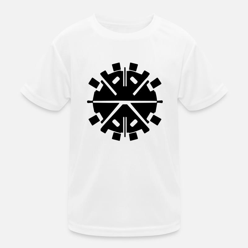 Clock - Kinder Funktions-T-Shirt - Weiß
