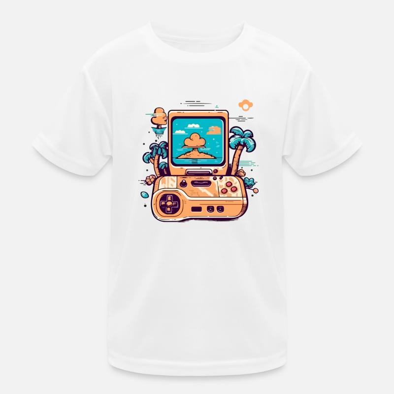 Vintage-Videospielkonsole Kinder Funktions-T-Shirt