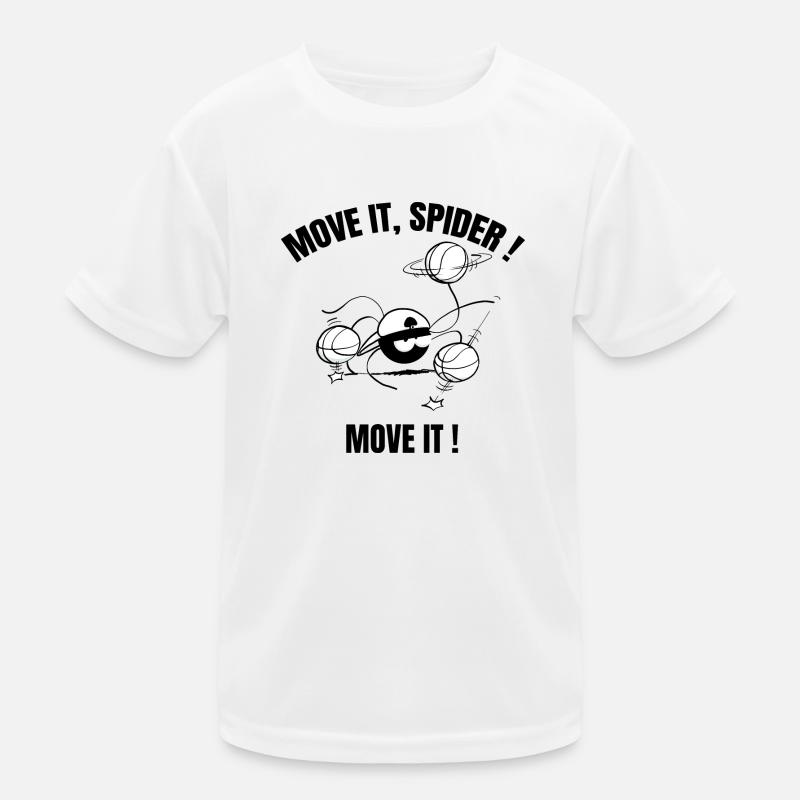 Beth the Spider - Basketball (text version) - Kids Functional T-Shirt - white