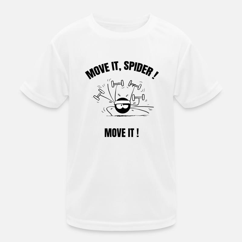 Beth l'araignée - Le fitness (version texte) T-shirt sport Enfant