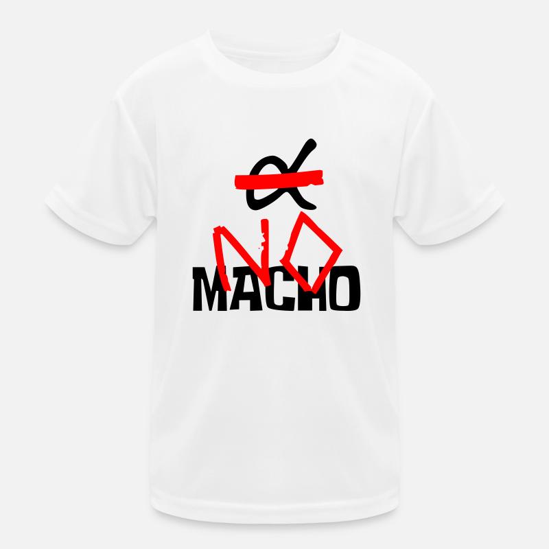 NO Macho (logo and text) T-shirt sport Enfant