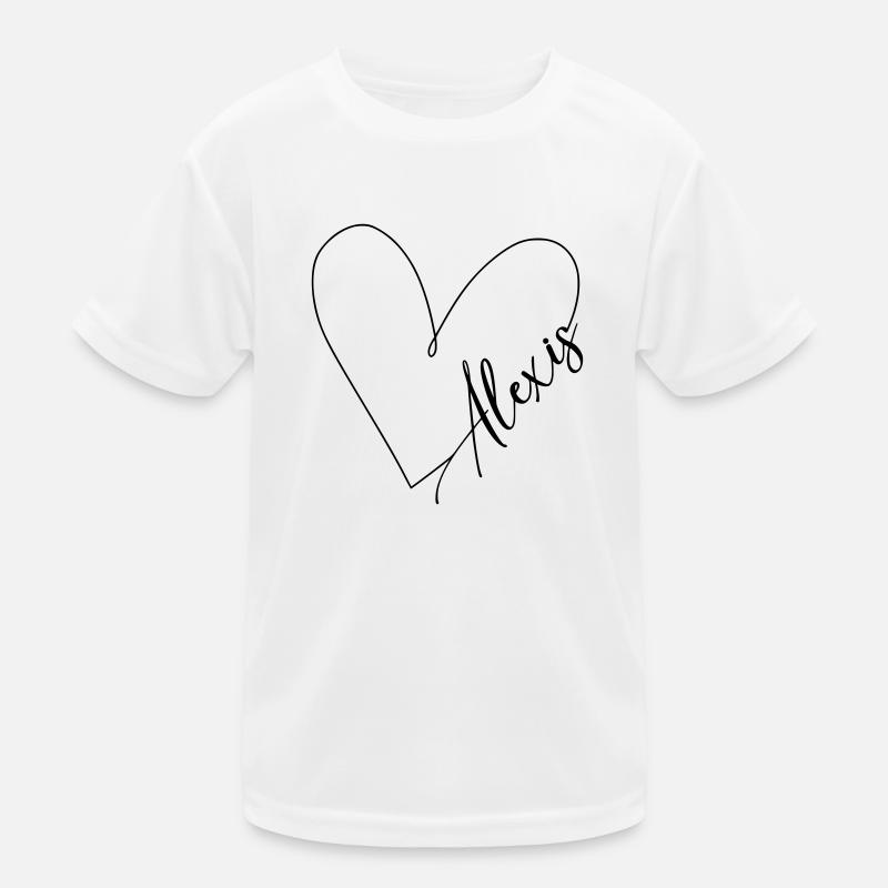 Alexis Name Herzlinie Kinder Funktions-T-Shirt