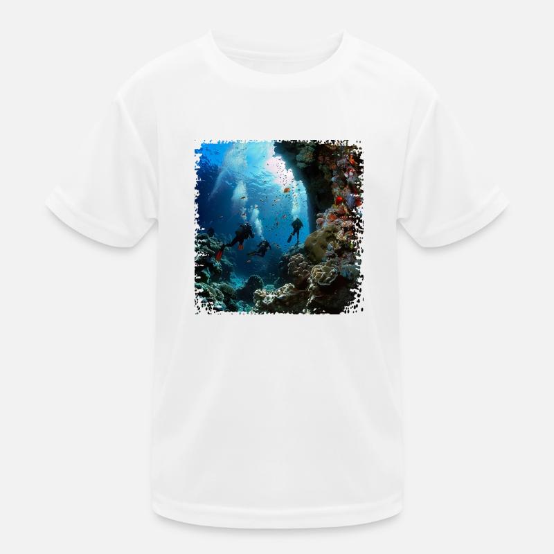 Explorez le monde sous-marin avec la plongée T-shirt sport Enfant