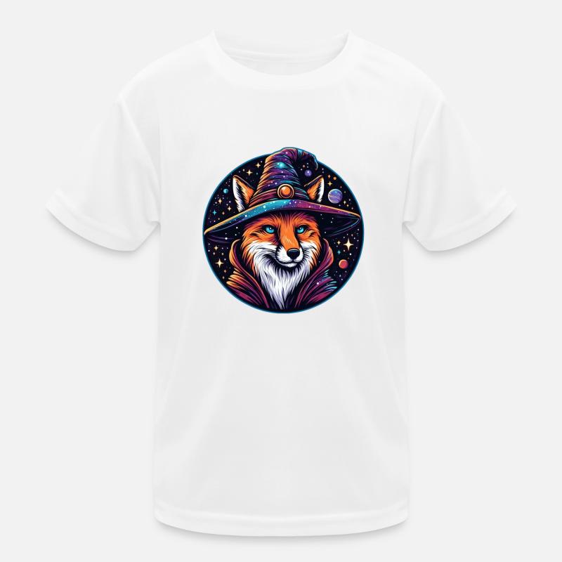 Fantasy Fox - Himmlischer Zauberer Kinder Funktions-T-Shirt