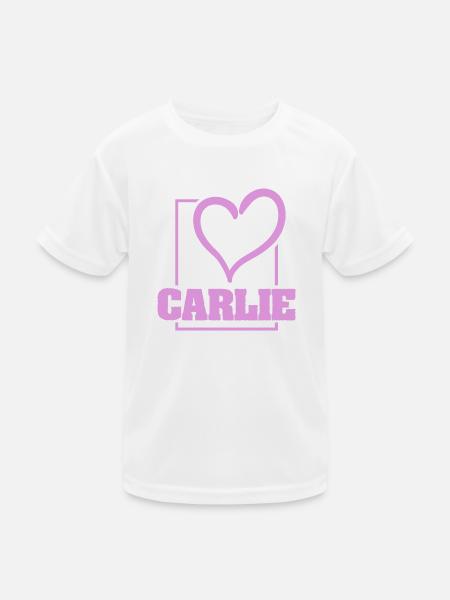 Bachelorette Carlie - Kinder Funktions-T-Shirt - Weiß - Vorne