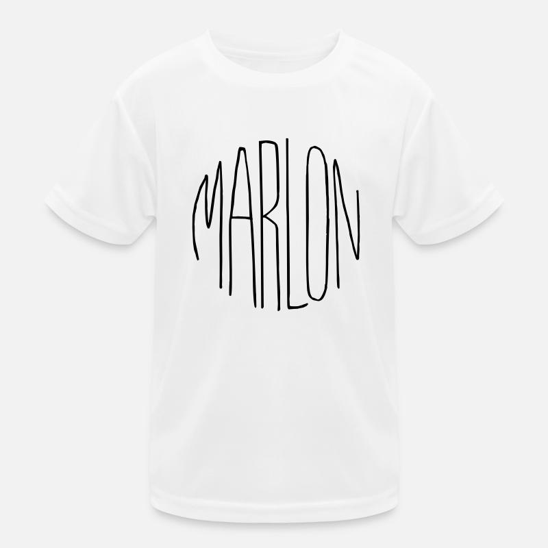 Marlon - Kinder Funktions-T-Shirt - Weiß