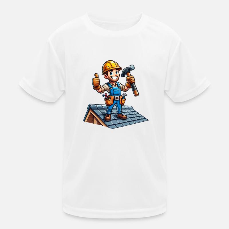 dachdecker Kinder Funktions-T-Shirt