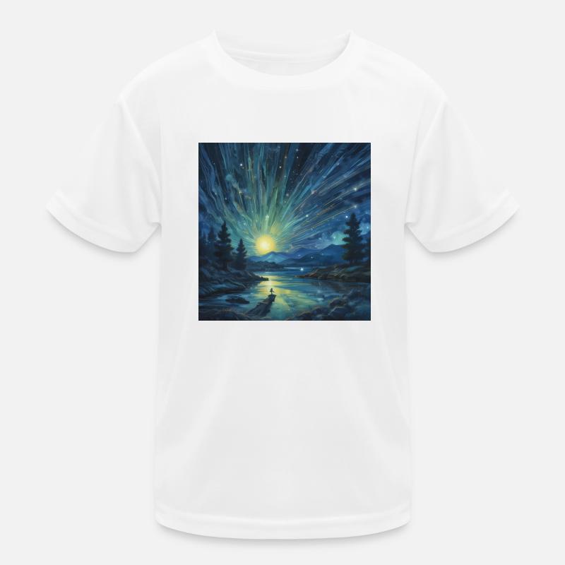 Kosmische Flut Kinder Funktions-T-Shirt