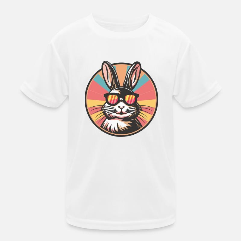 Hase Comic Cool Kinder Funktions-T-Shirt