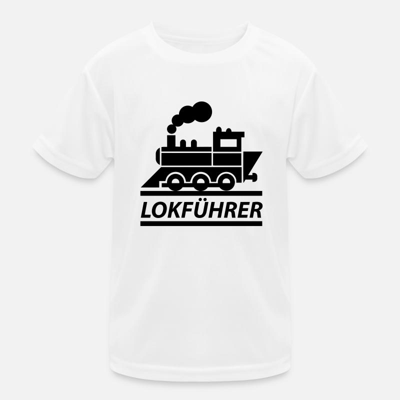Lokführer Kinder Funktions-T-Shirt