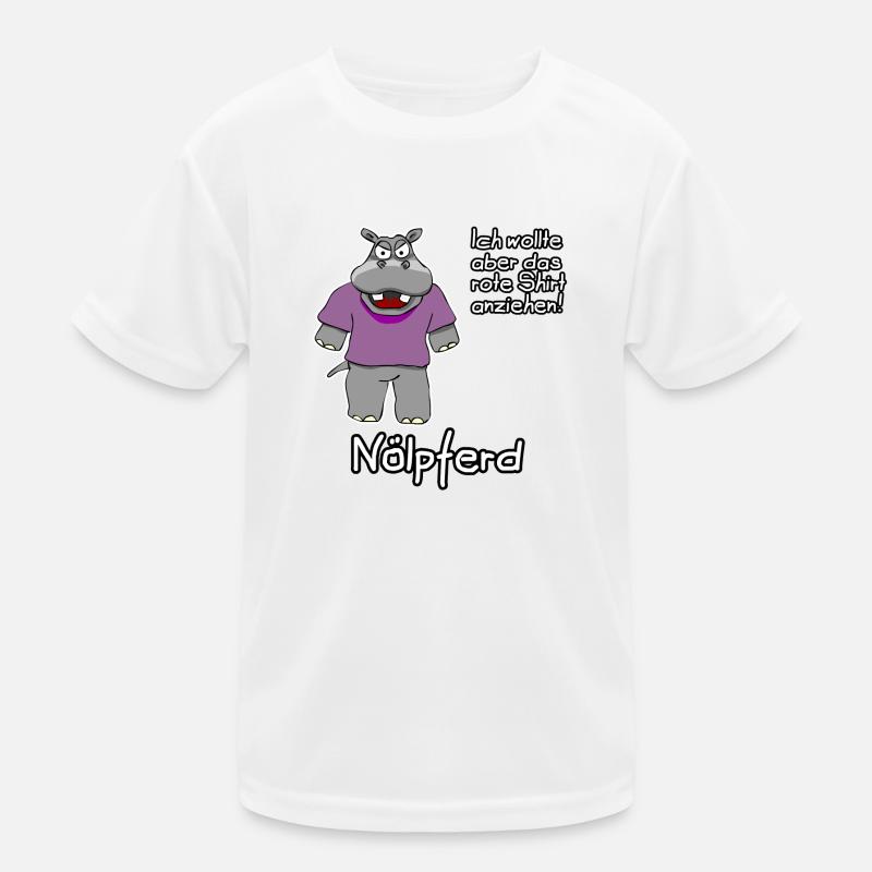 Nölpferd Kinder Funktions-T-Shirt