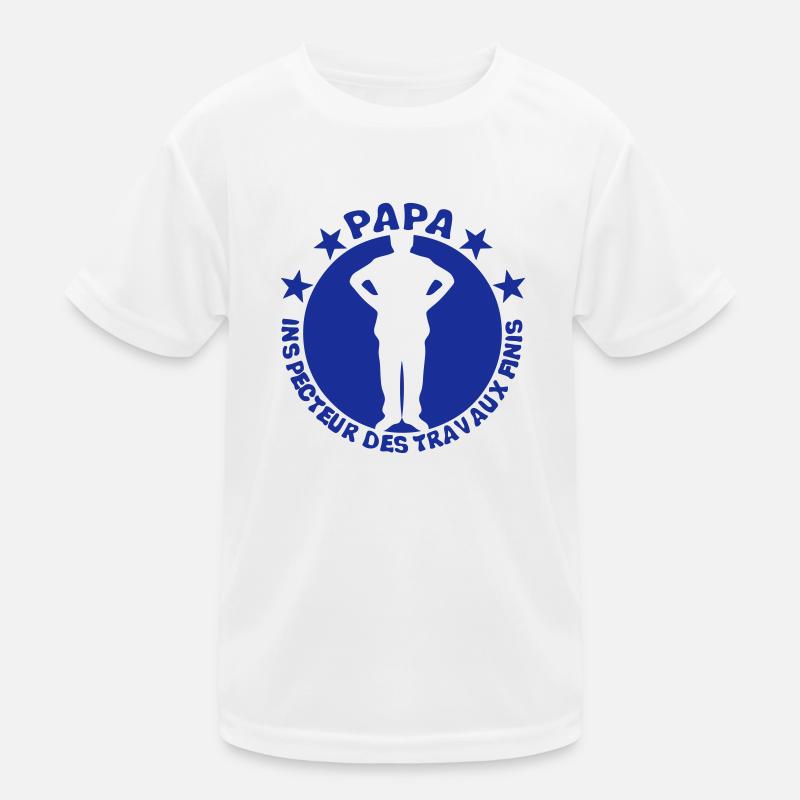 Dad Inspektor Arbeit beendet man logo Kinder Funktions-T-Shirt