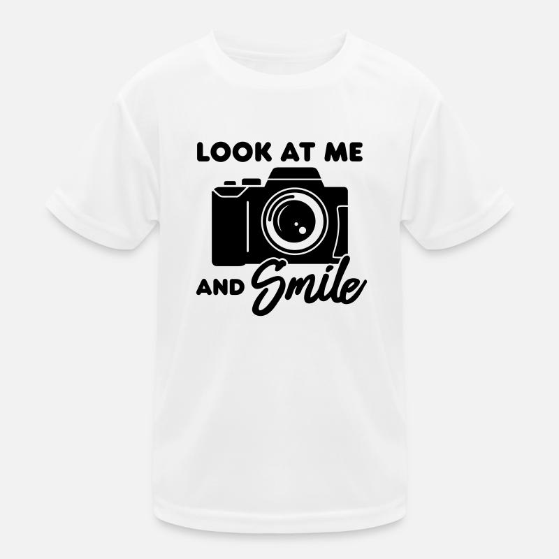 Camera (Smile) Kids Functional T-Shirt