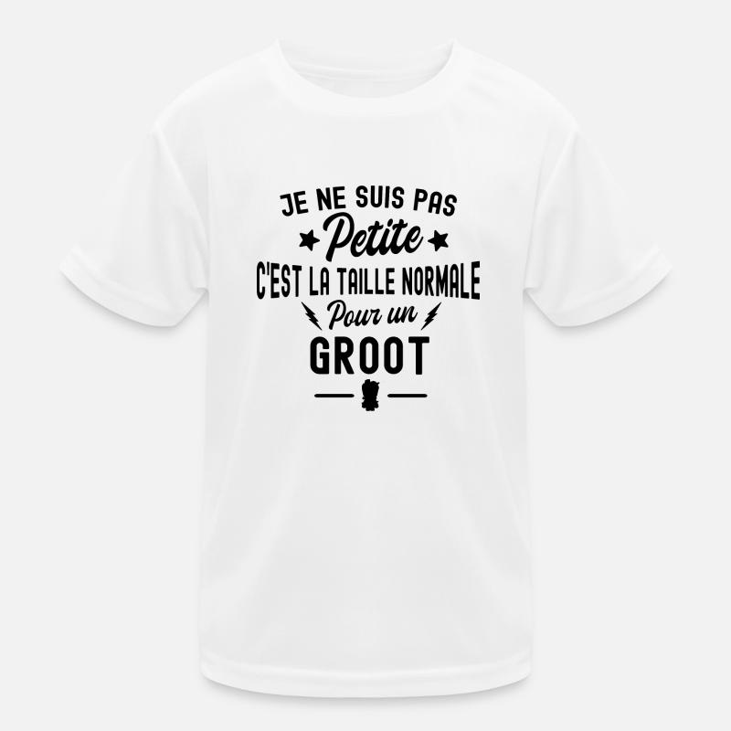 je ne suis pas petite cest la taille pour un groot T-shirt sport Enfant