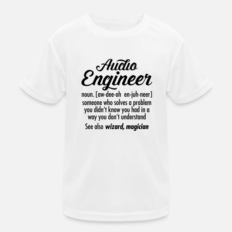Audio Engineer - Definition Kids Functional T-Shirt
