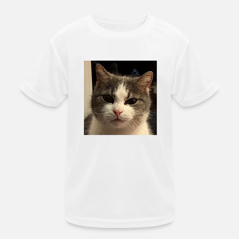 Katzenkopf Kinder Funktions-T-Shirt