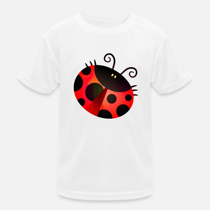 Red Ladybug Kids Functional T-Shirt