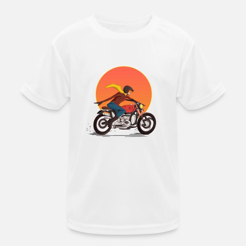 Motorrad Kinder Funktions-T-Shirt