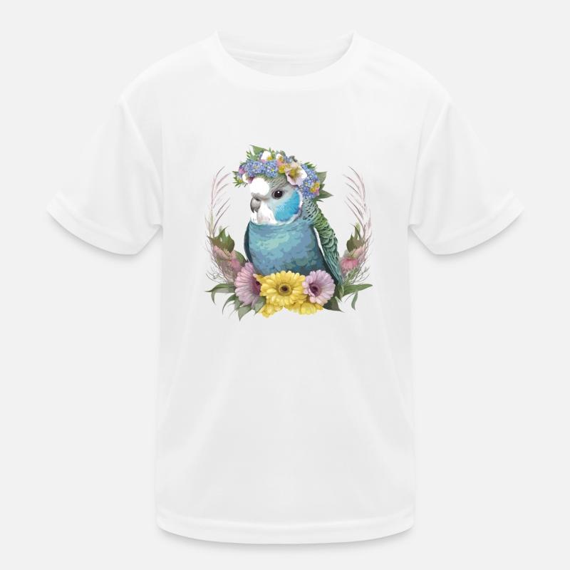 Jolie perruche T-shirt sport Enfant