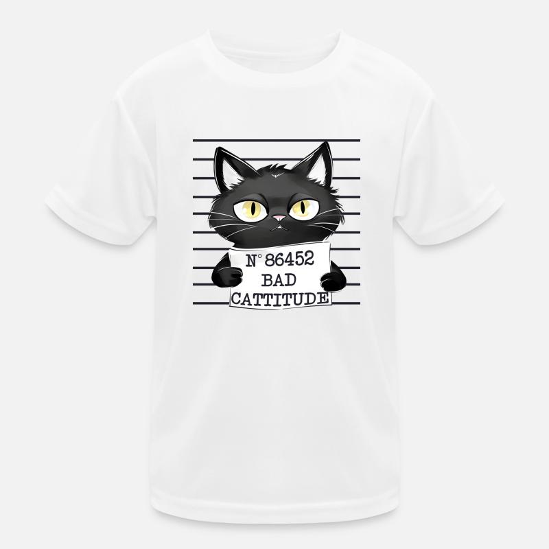 Bad Cattitude Kids Functional T-Shirt
