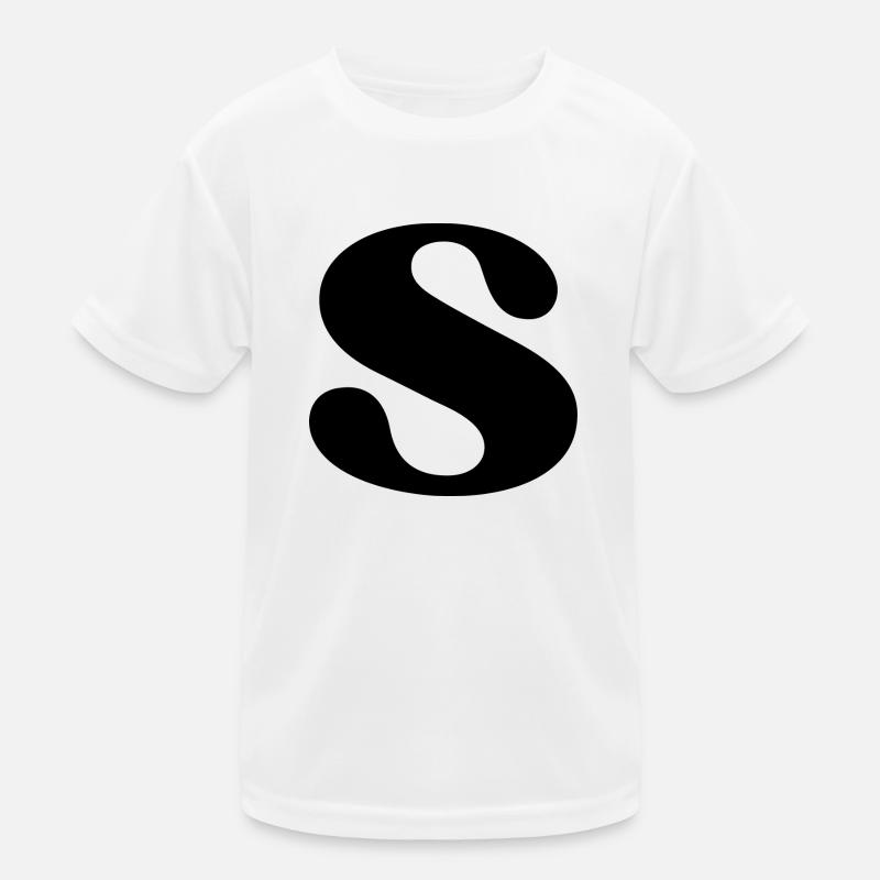 Lettre s T-shirt sport Enfant