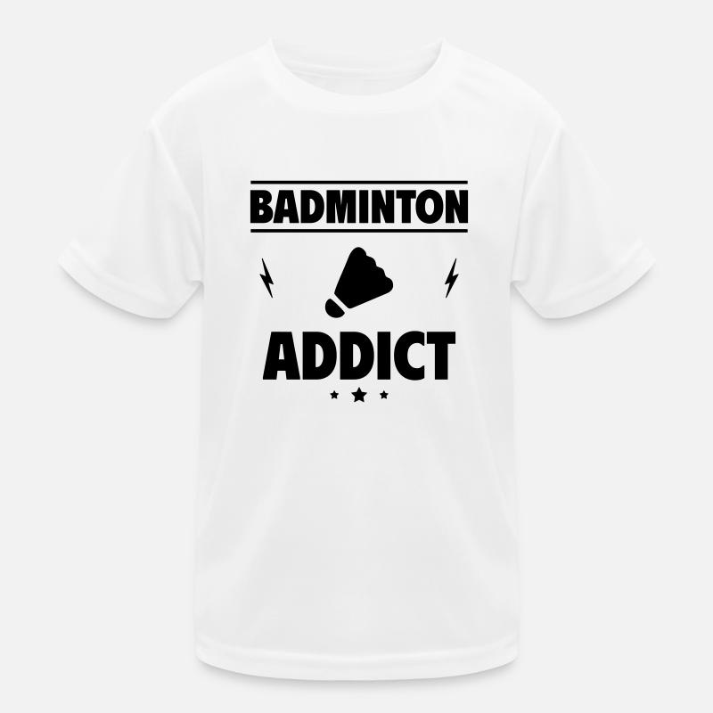 Badminton-Süchtig Kinder Funktions-T-Shirt