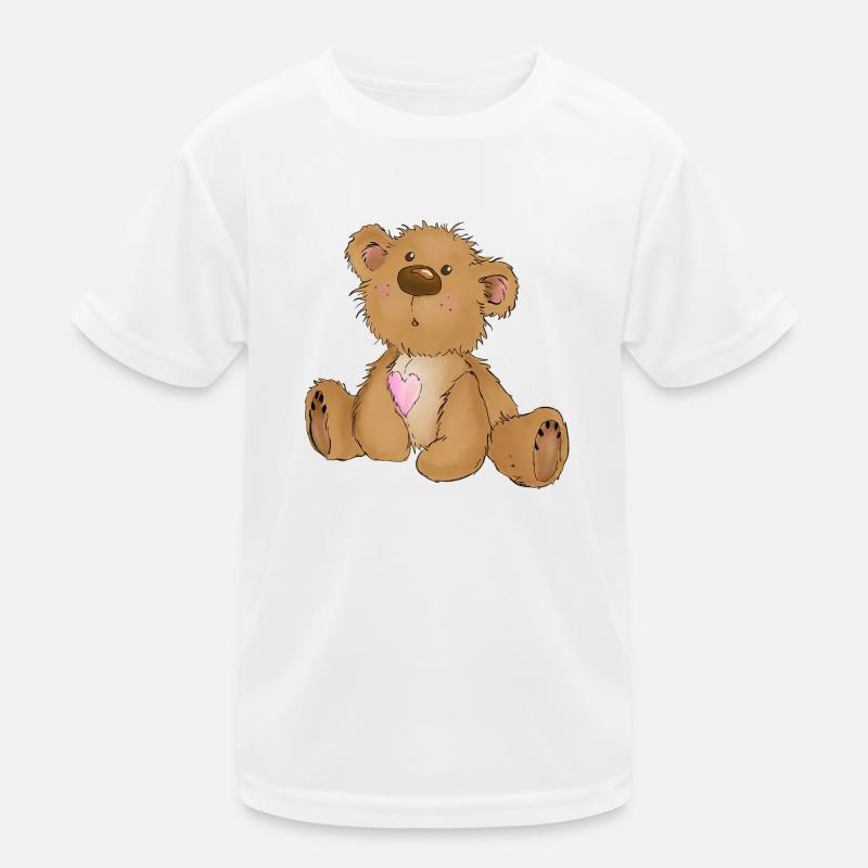 Überraschter Bär Kinder Funktions-T-Shirt