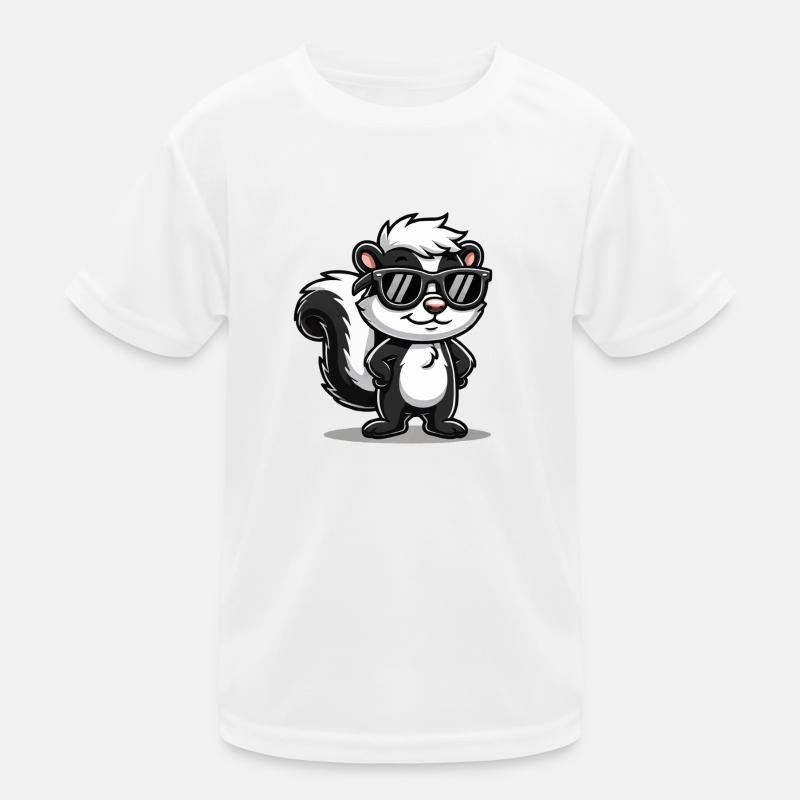 Skunk Comic Kids Functional T-Shirt
