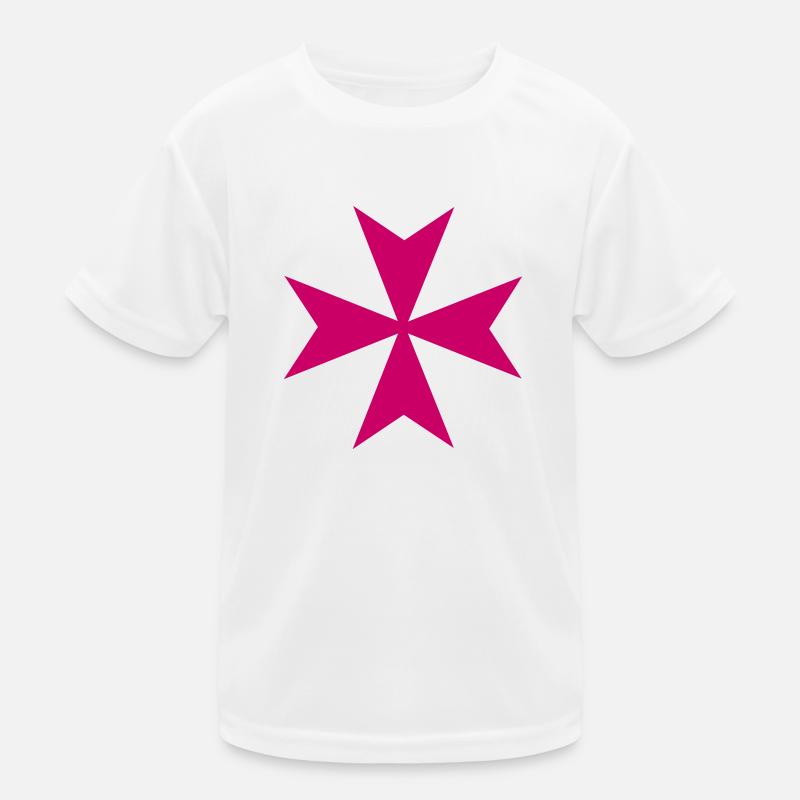 Maltese Style Cross Kids Functional T-Shirt