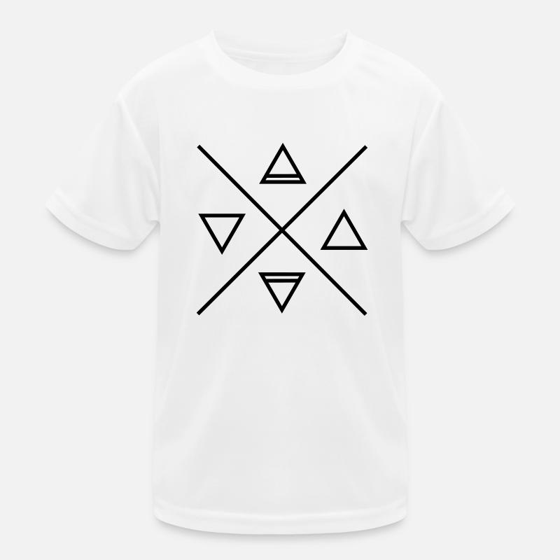 Die klassischen 4 Elemente, Alchemie Dreiecke, Feu Kinder Funktions-T-Shirt
