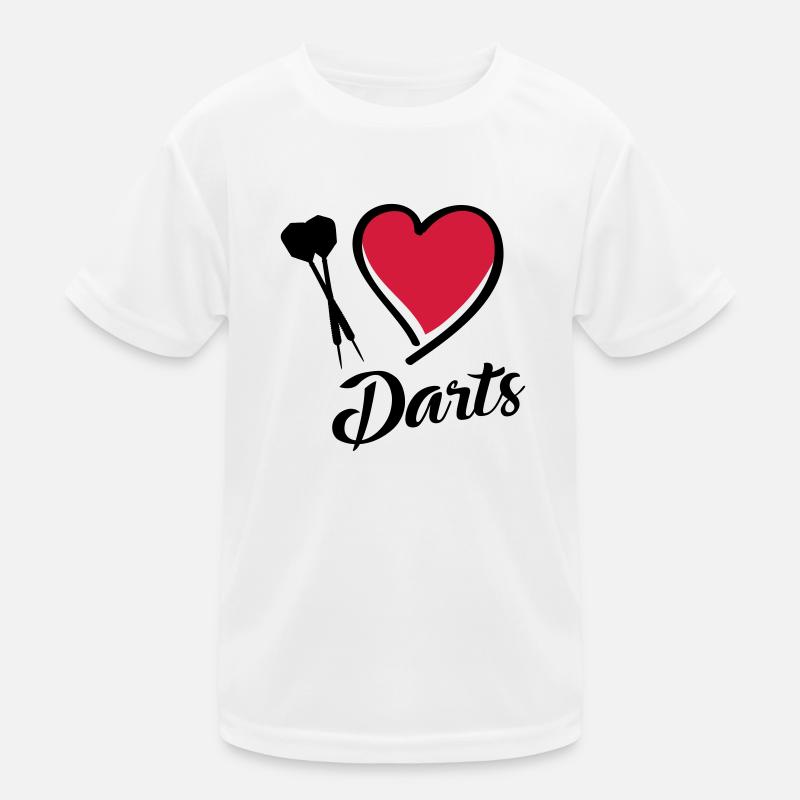 darts i love Kinder Funktions-T-Shirt