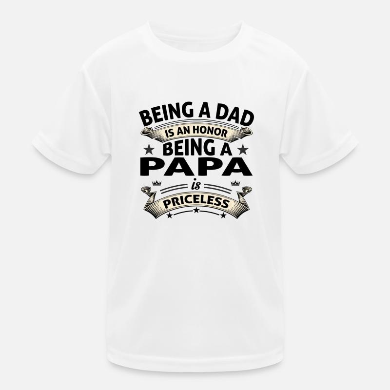 BEING A PAPA Kids Functional T-Shirt