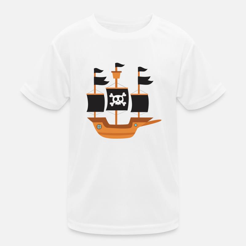 Pirate ship Kids Functional T-Shirt