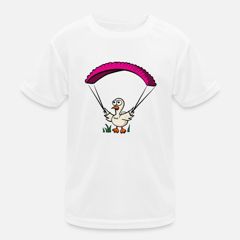 Groundhendl Groundhandling Hendl Paragliding Chicken Kids Functional T-Shirt