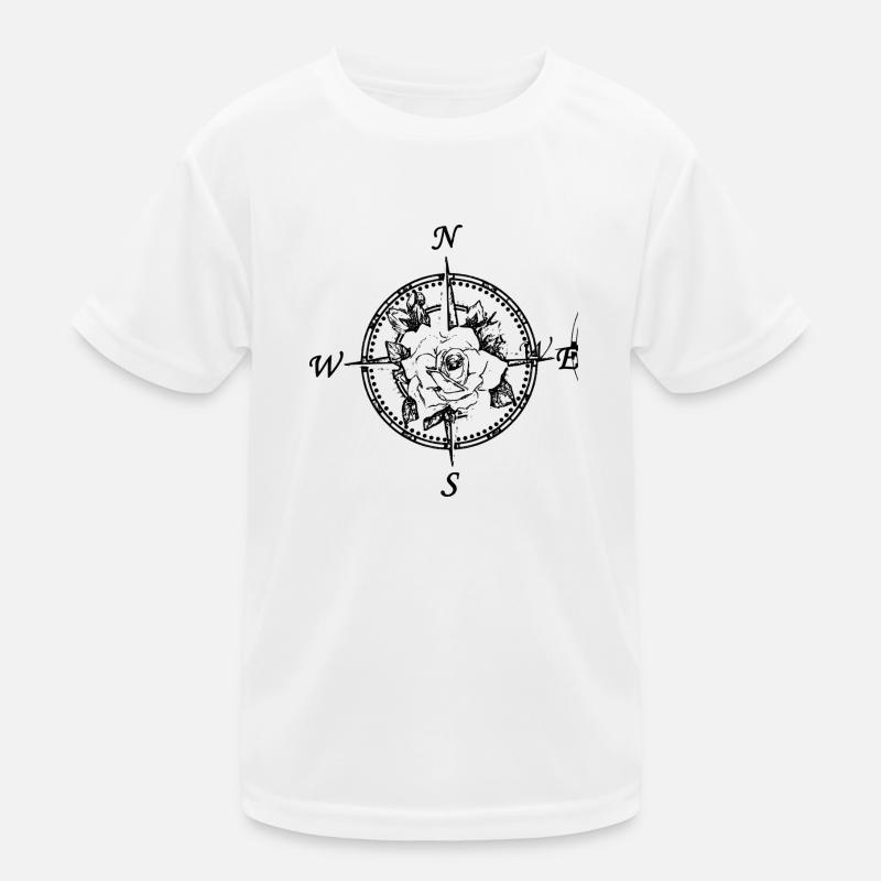 Rose Compass Kids Functional T-Shirt
