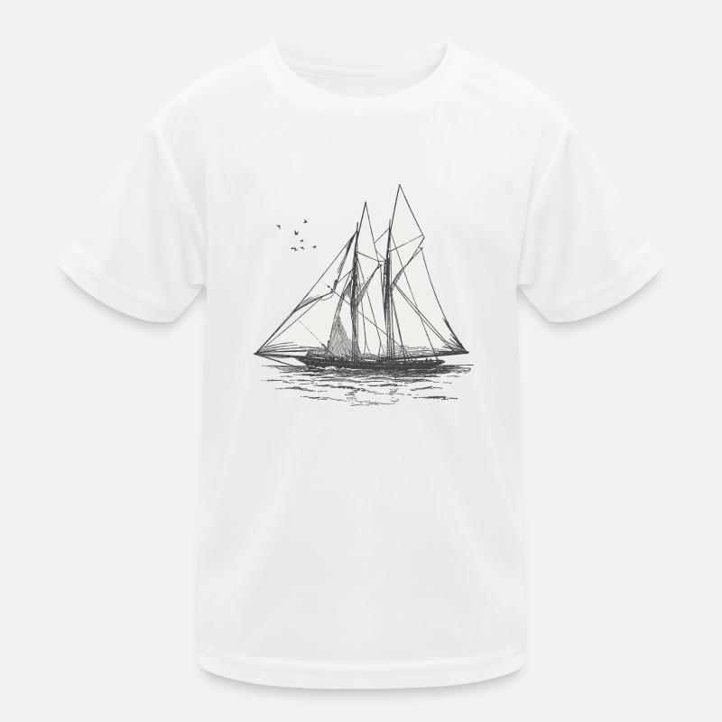 Segelschiff Kinder Funktions-T-Shirt